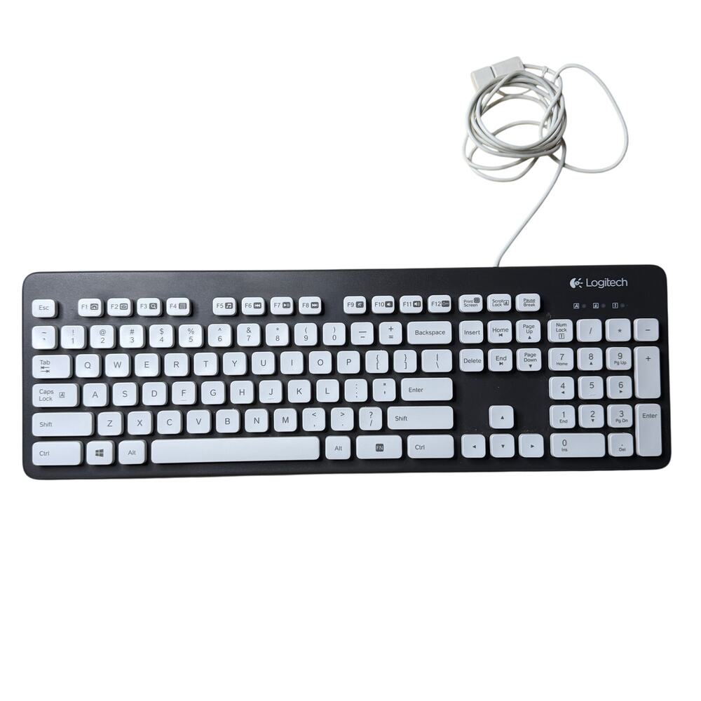 Logitech K310 Washable USB Keyboard Blue / Gray Full Size